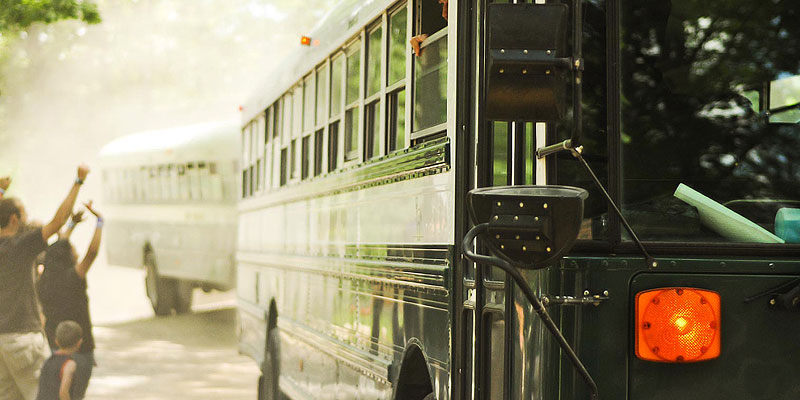 The Barakel buses arrive on East Side