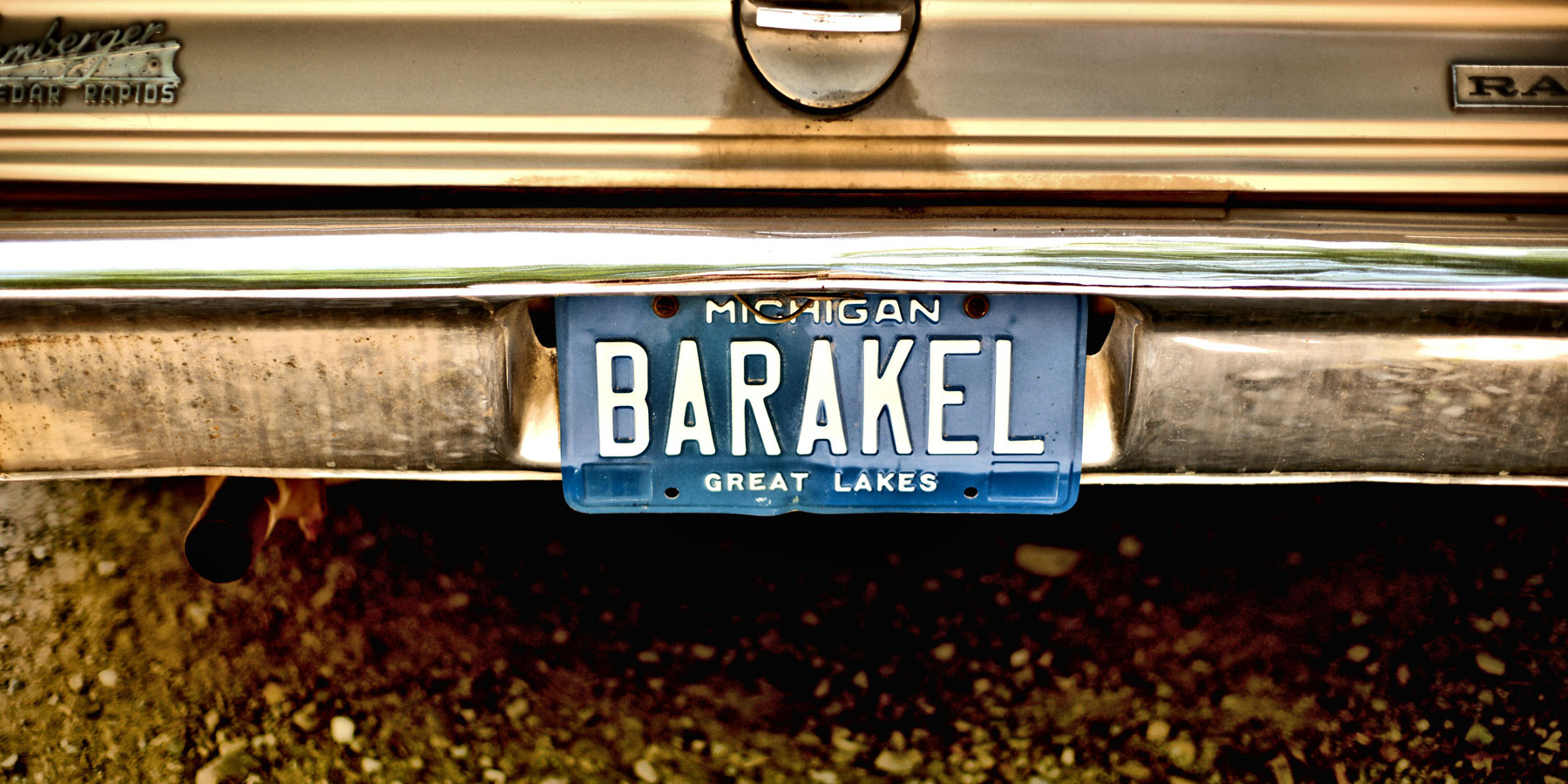The Barakel license plate