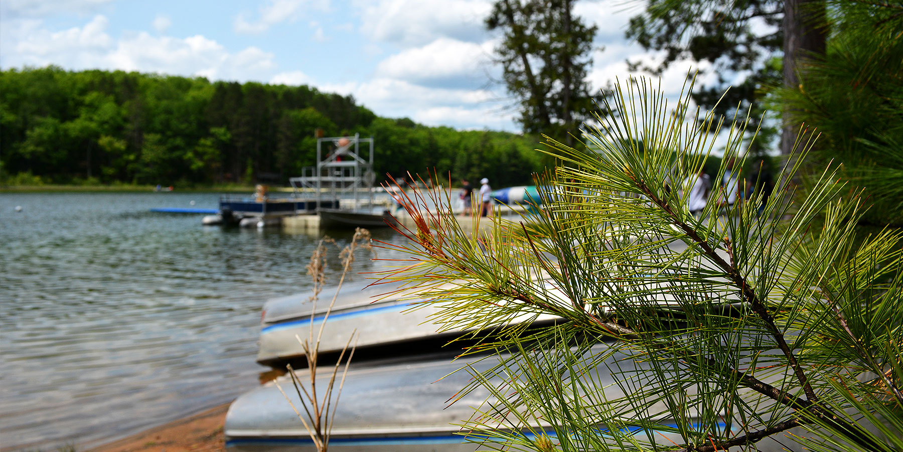 East Side waterfront at Family Camp